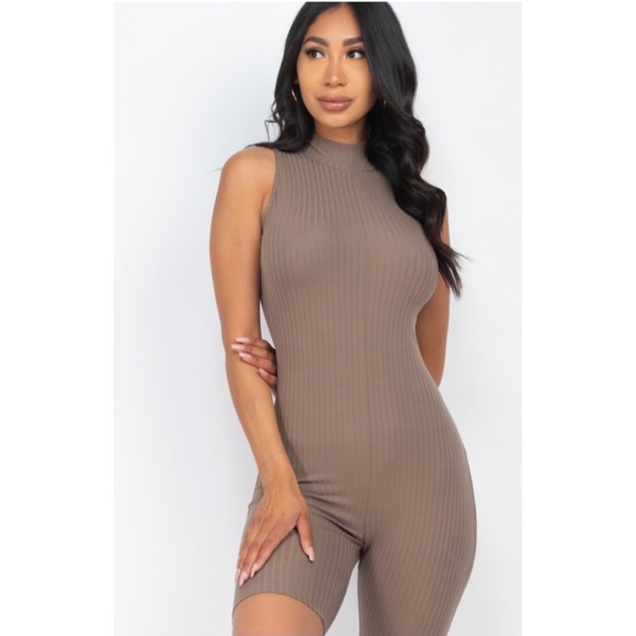 Exquisite Styles Pants - Pull Up on Me Ribbed Romper